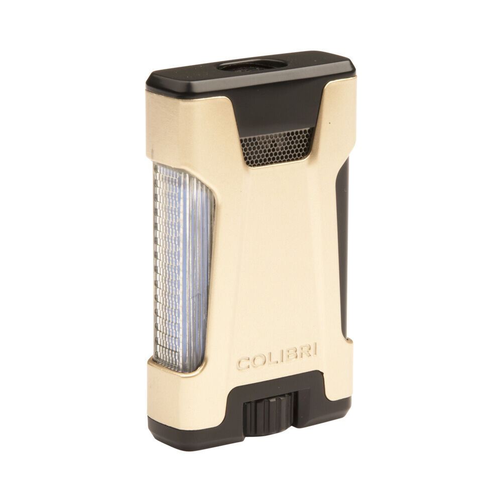 Rebel Double Flame Gold/Black Lighter, , jrcigars